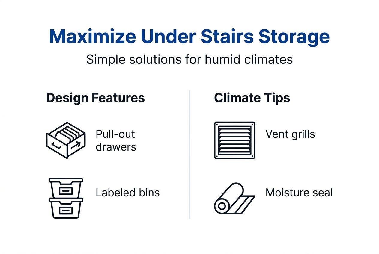 Infographic with storage design and humidity tips