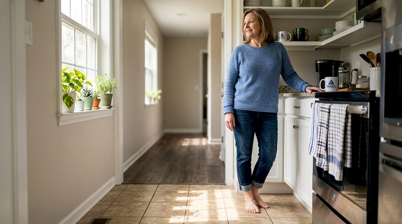 Daily life with LVP and tile floors