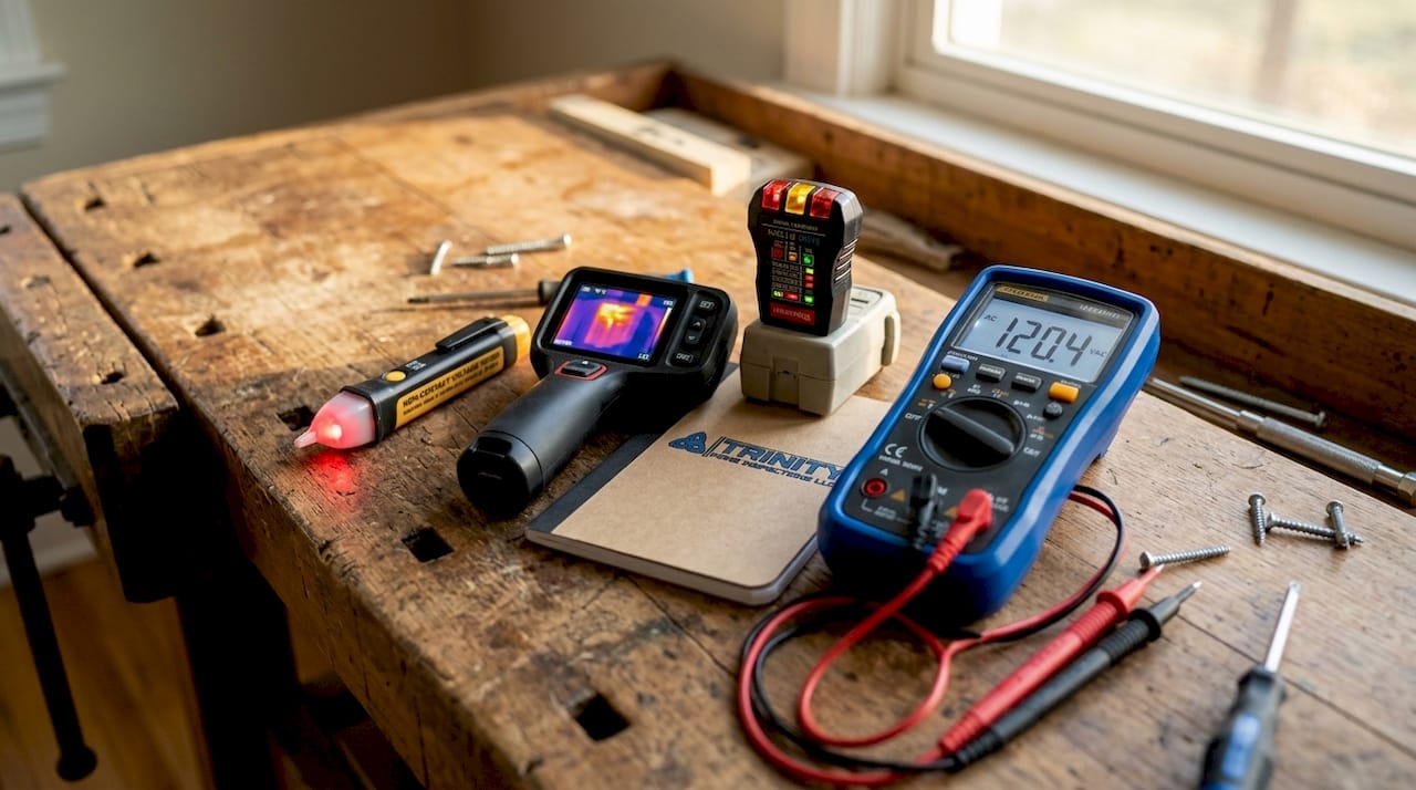 Tools used during electrical home inspection