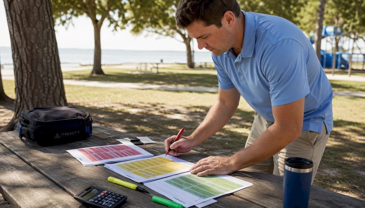 Inspector reviewing defect severity ratings