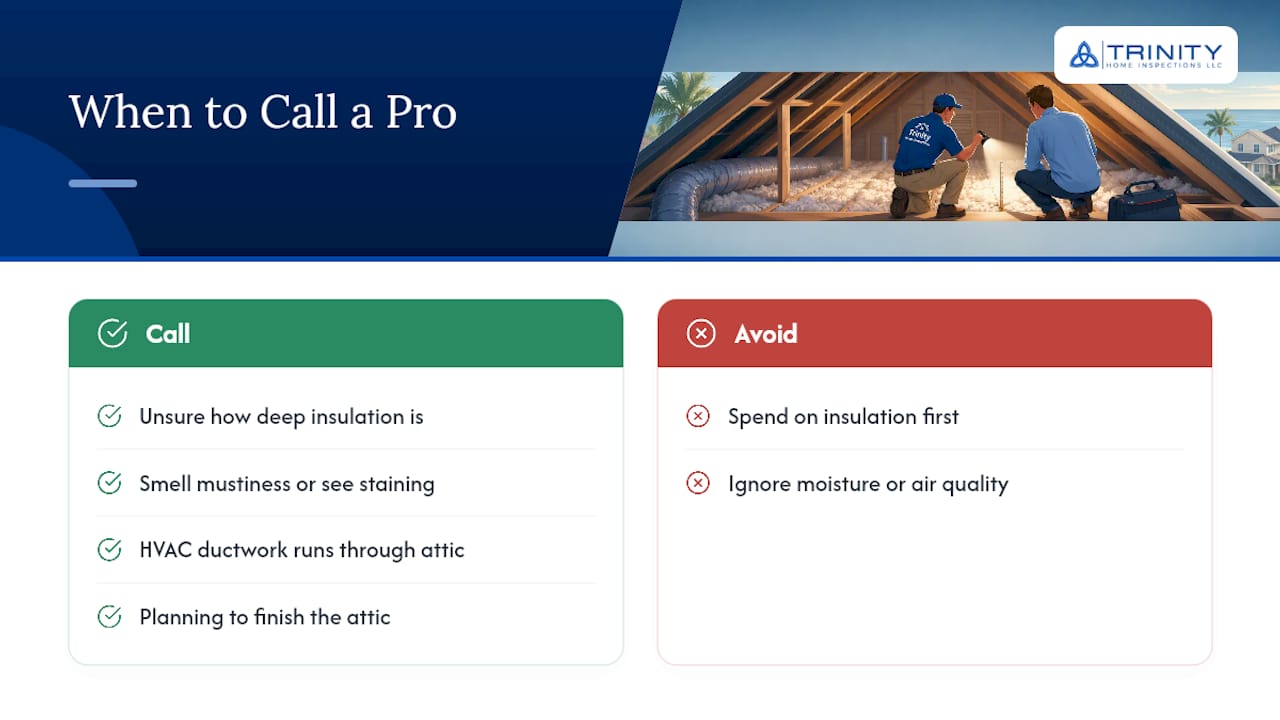 When Should You Call a Professional Inspector? — overview diagram