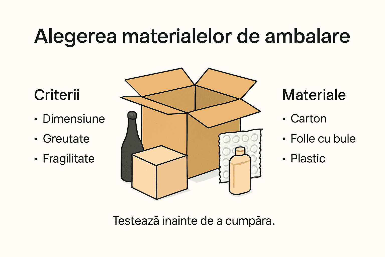 Infografic: cum să alegi materialele potrivite pentru ambalare