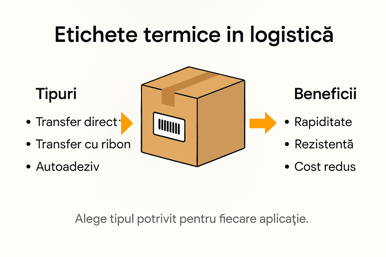 Descoperă, într-un infografic util, principalele tipuri de etichete termice și avantajele pe care le oferă.