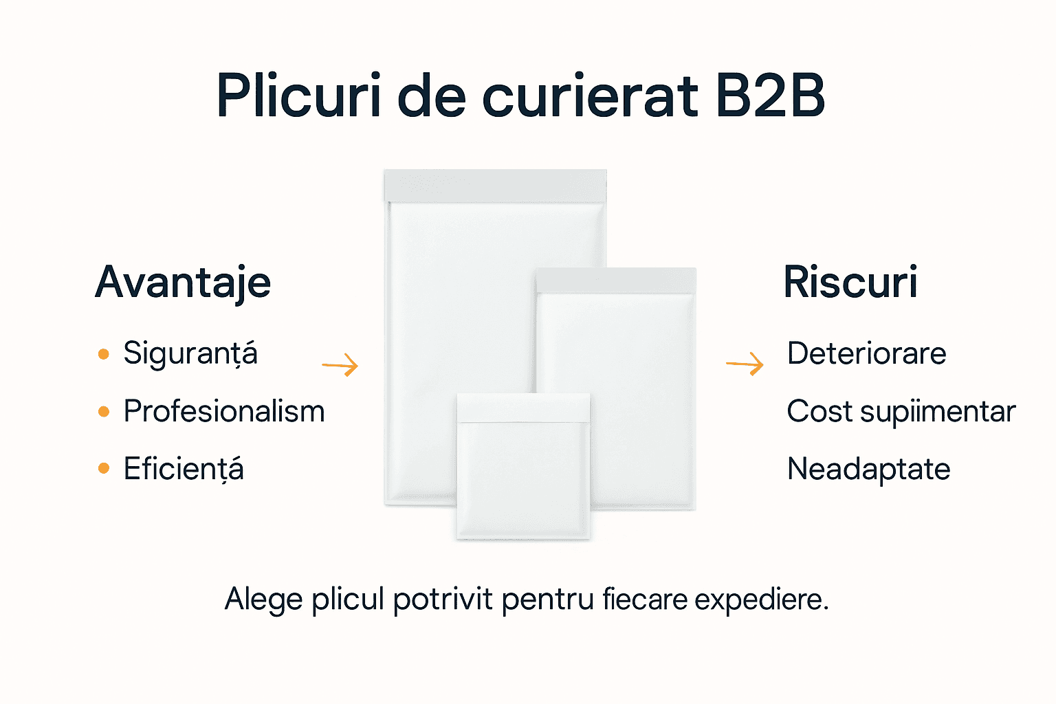 Infografic: avantaje și provocări în utilizarea plicurilor de curierat pentru afaceri