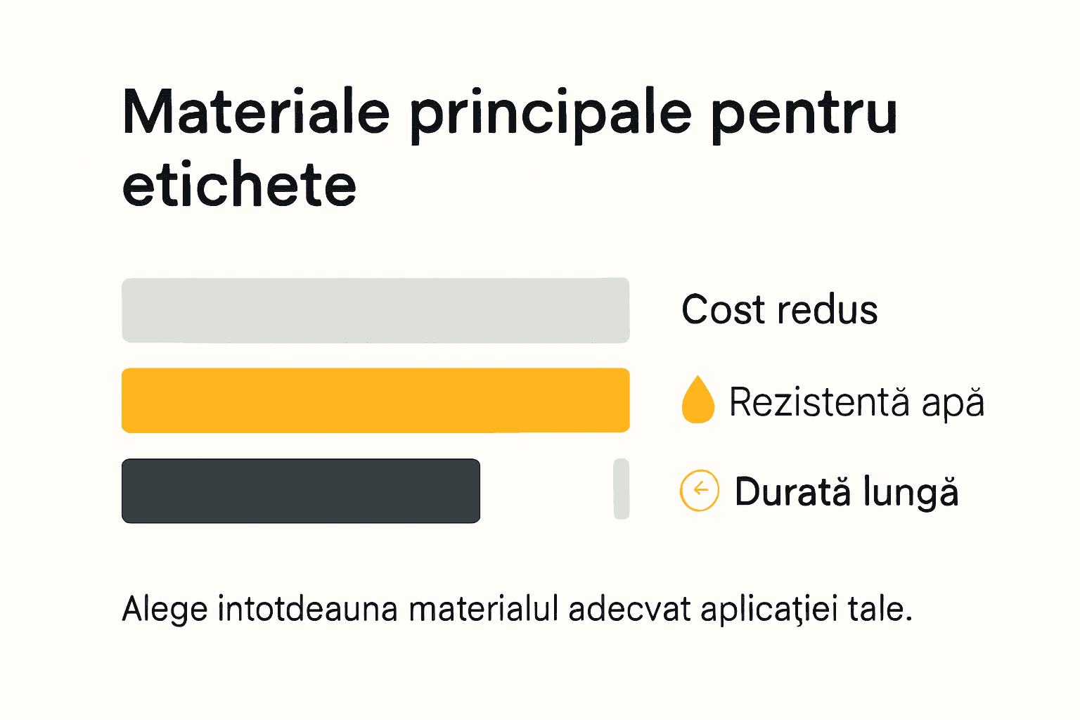 Infografic: ce tipuri de materiale se folosesc pentru etichete și care sunt avantajele fiecăruia