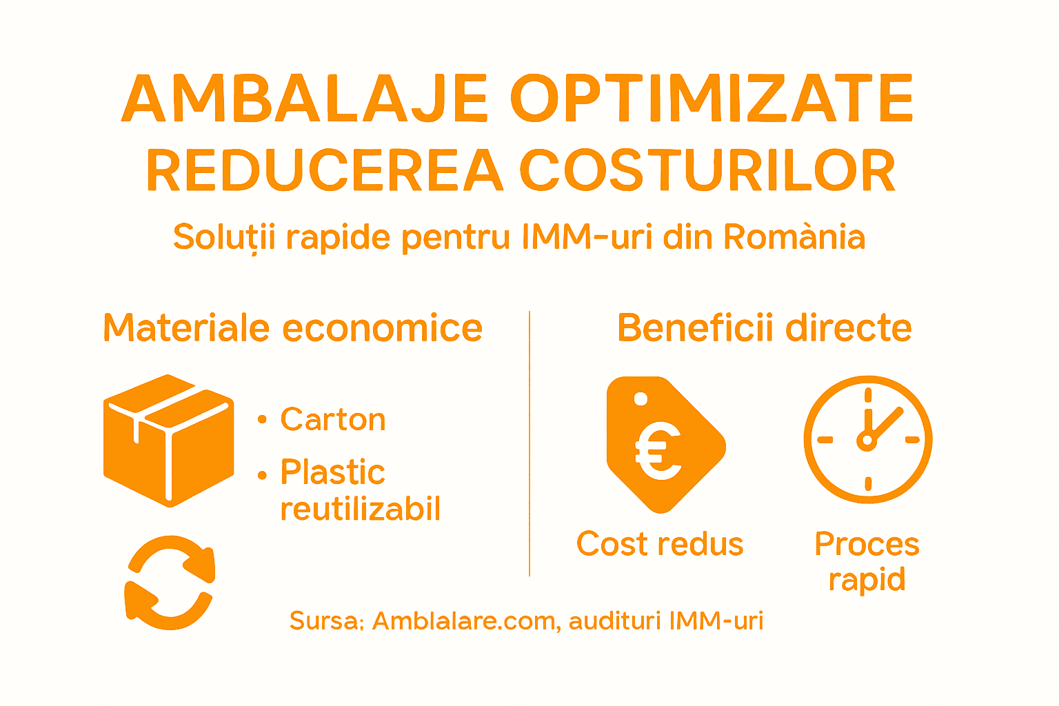 Infografic: Cum poți reduce costurile cu ambalarea
