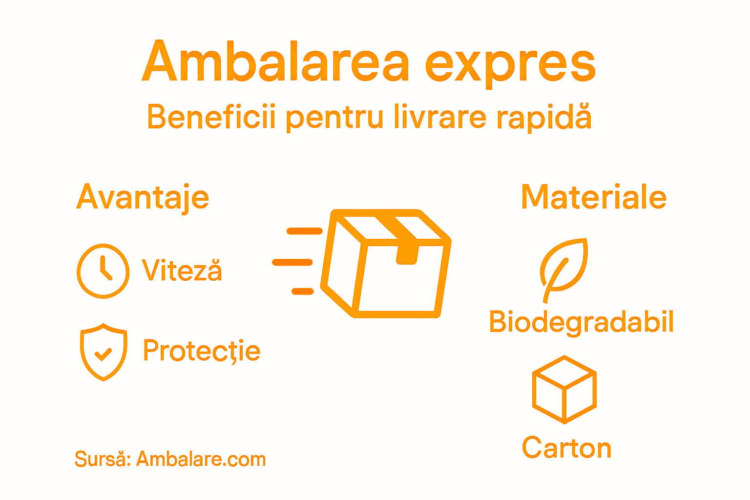 Infografic: Avantajele ambalării rapide în serviciile de curierat