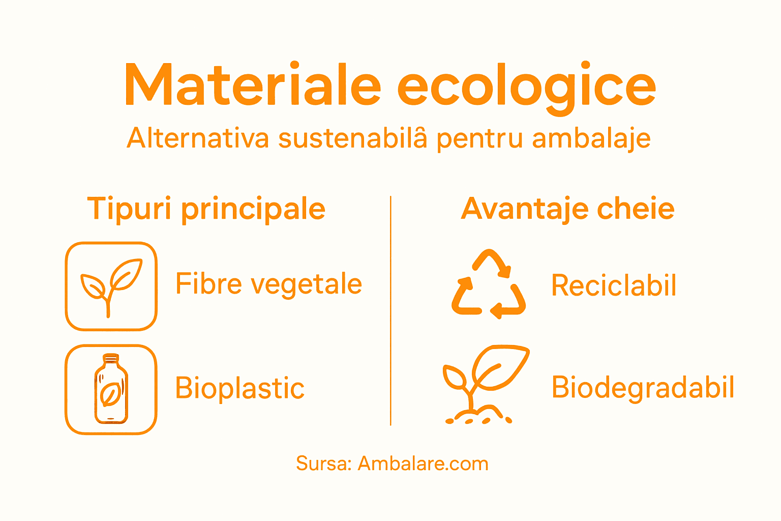 Infografic: cele mai importante tipuri de materiale ecologice