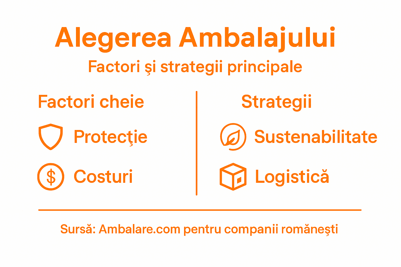 Infografic: Cum alegem ambalajul potrivit – criterii esențiale de selecție
