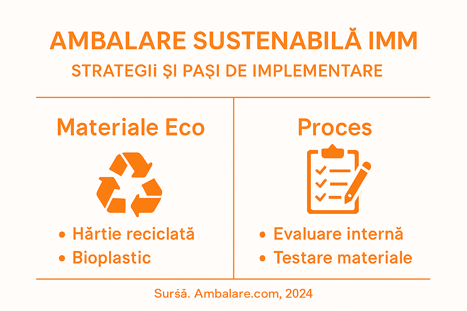 Idei practice pentru ambalaje sustenabile dedicate firmelor mici și mijlocii – infografic