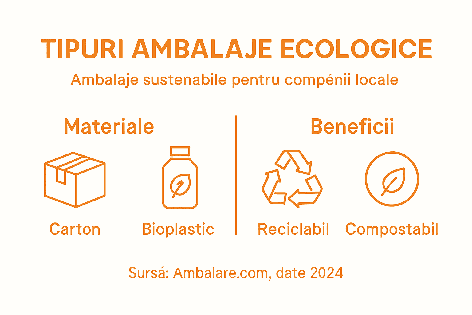 Infografic: tipuri de ambalaje eco și avantajele lor