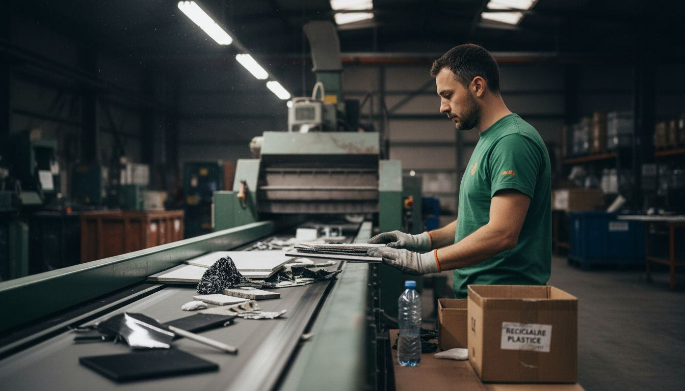 Operator responsabil cu supravegherea procesului de reciclare a materialelor compozite