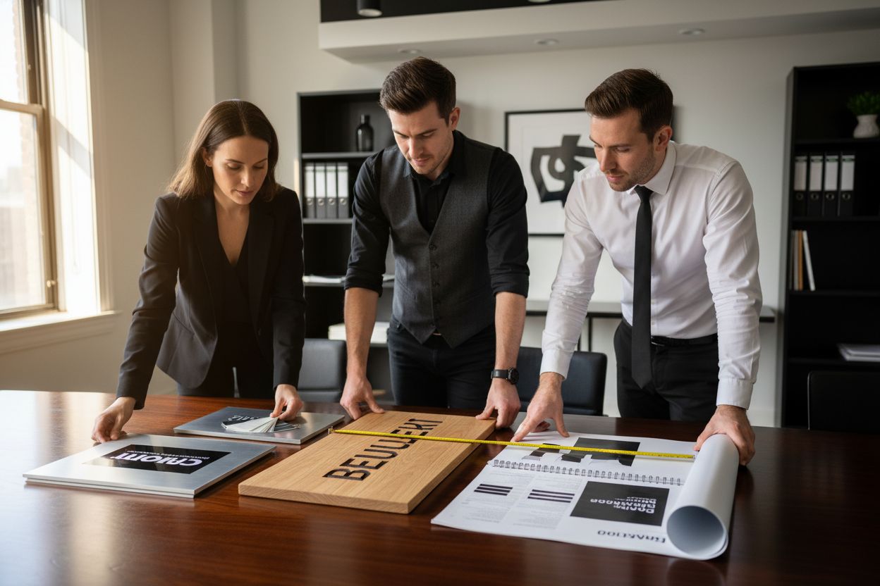 custom sign material selection