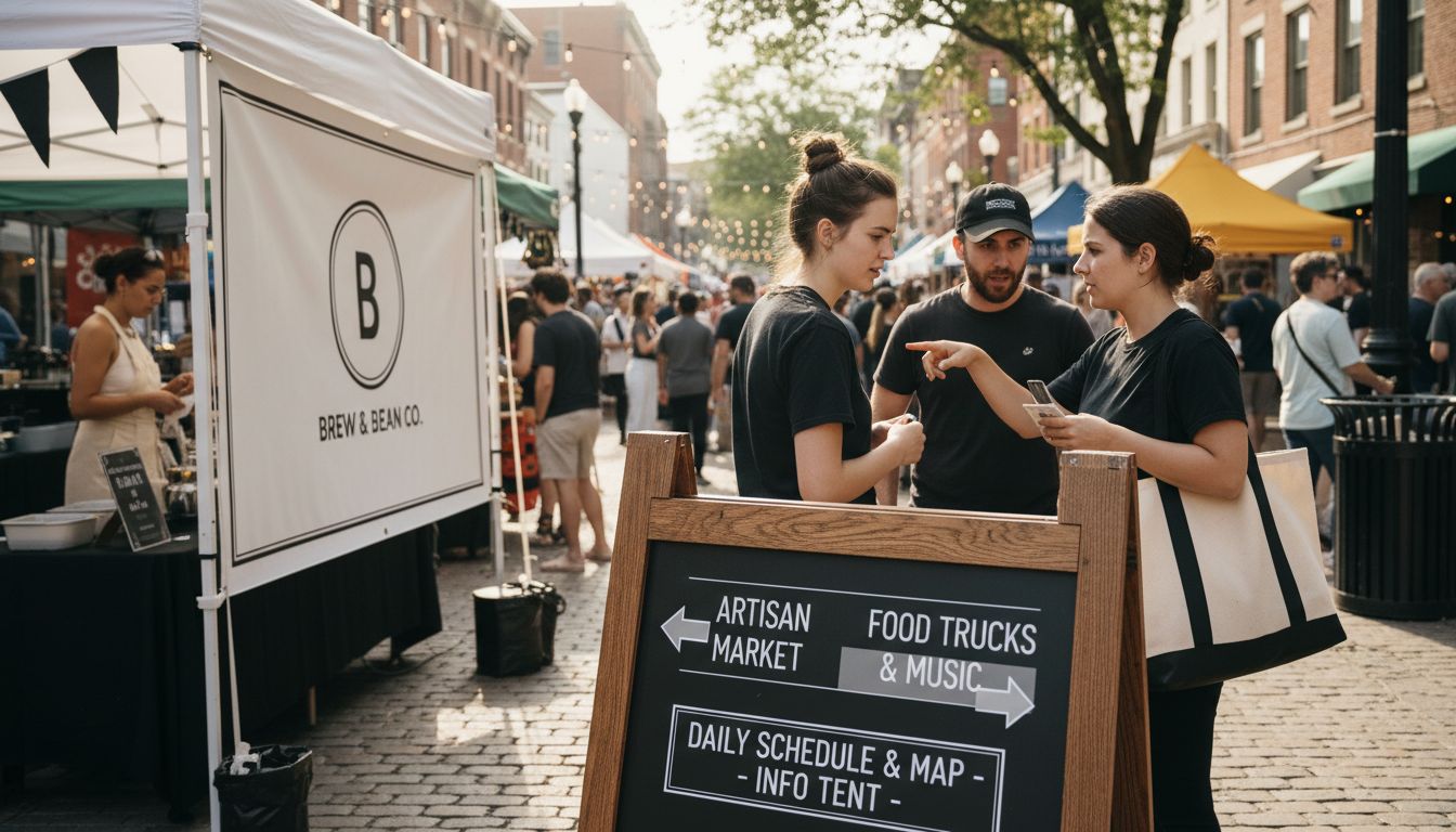 outdoor a-frame sign