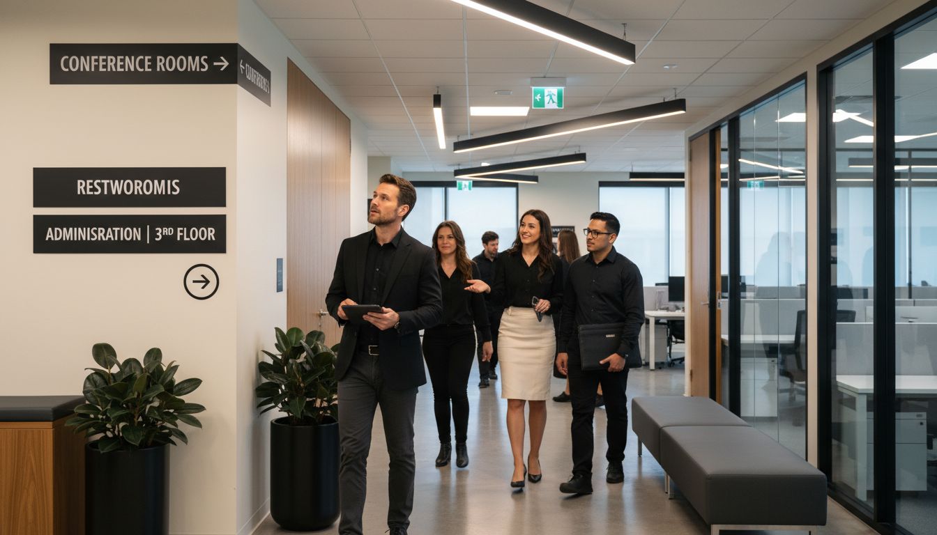 office sign placement