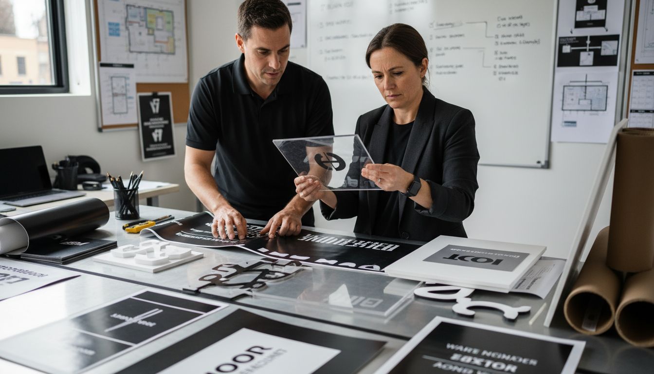 signage material selection