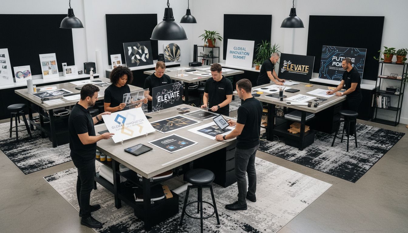 event sign design process