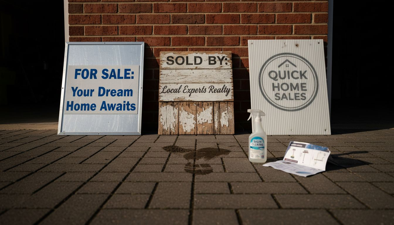 Different types of real estate sign materials