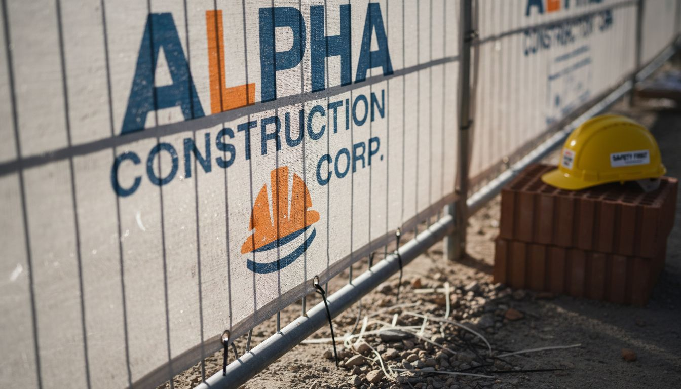 Mesh banner wind resistance close-up