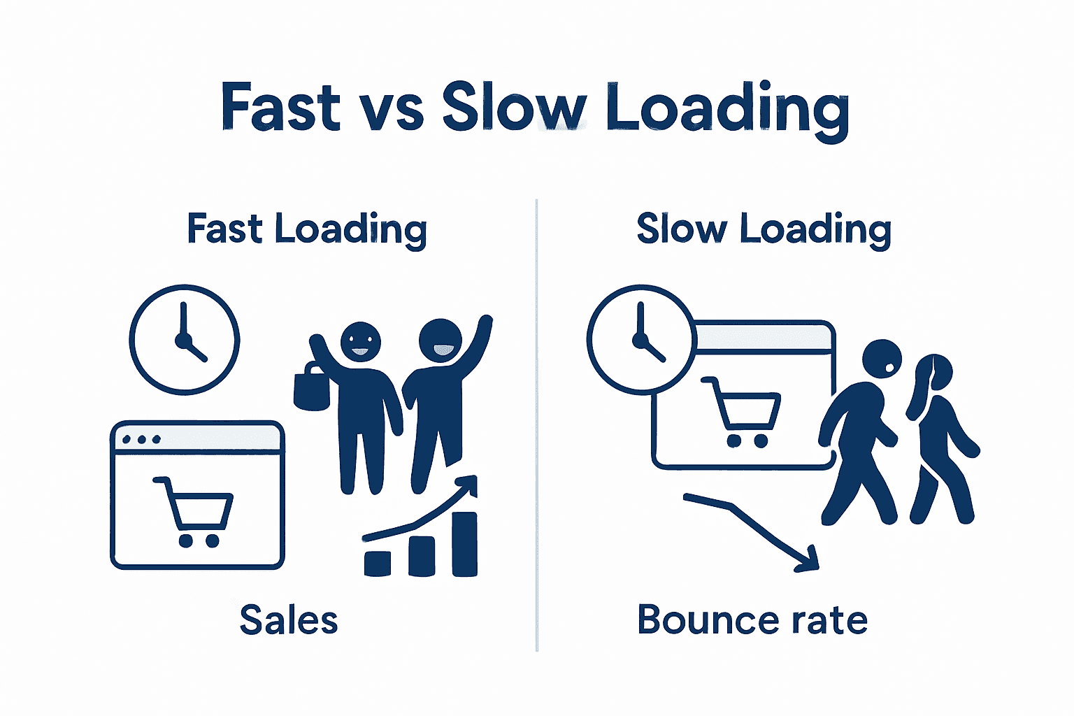 Infographic showing speed impact on conversions