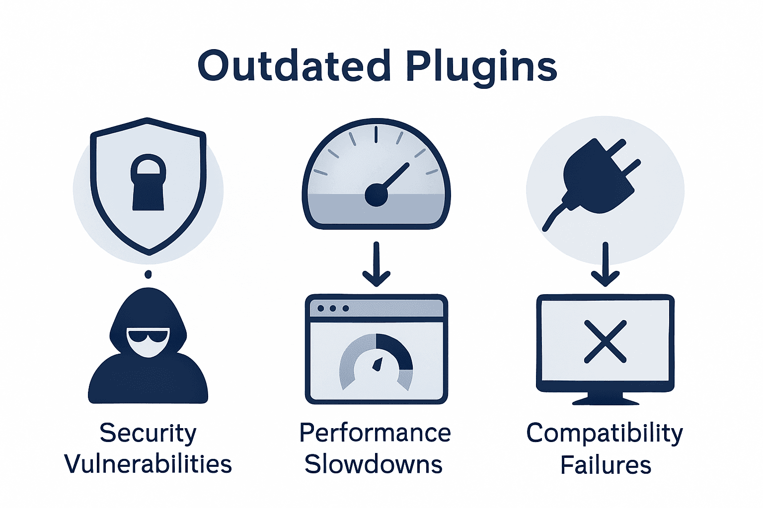 Infographic comparing plugin security risks