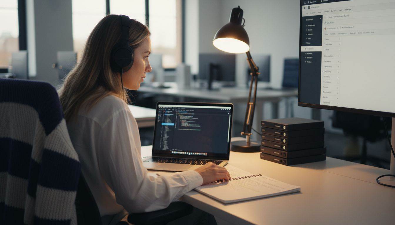 Developer reviewing WooCommerce migration steps