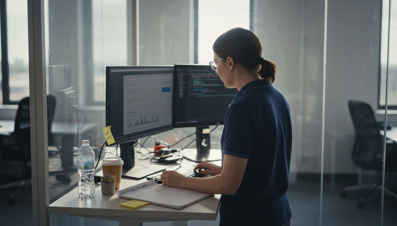 IT staff monitoring WordPress site analytics