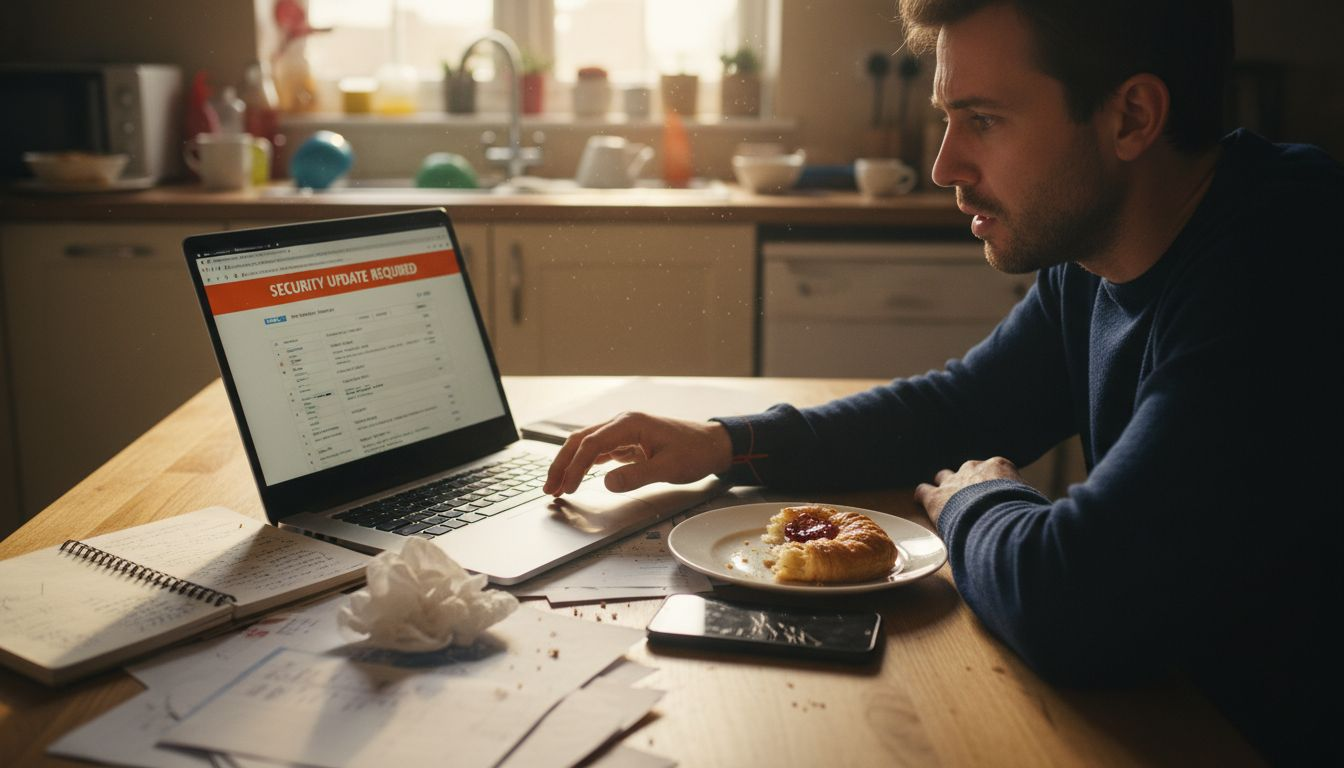 Website owner receives urgent update warning