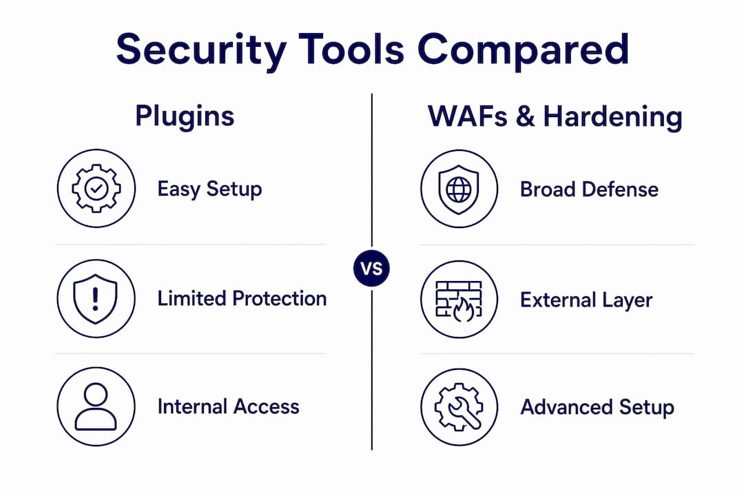 Comparison of WordPress security tools