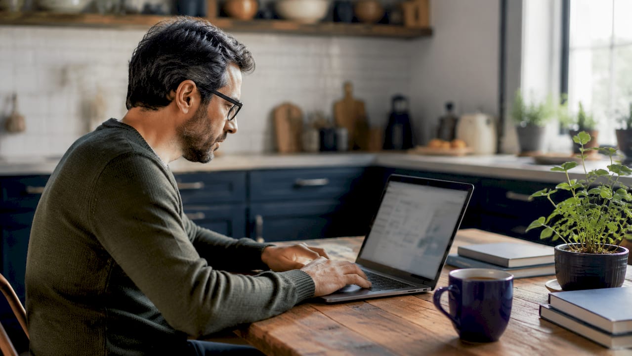 Man comparing in-house and outsourced WordPress support