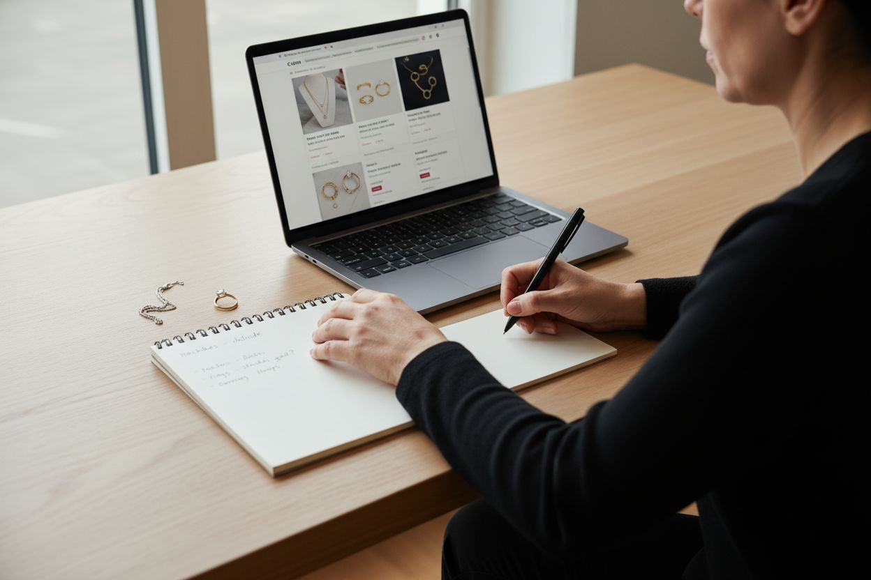 Schmuck online kaufen Ablauf