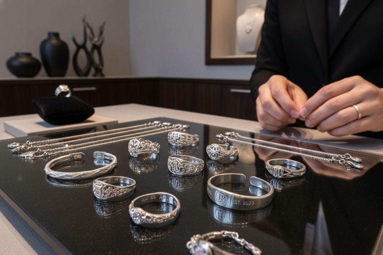 Silberschmuck Designs Auswahl