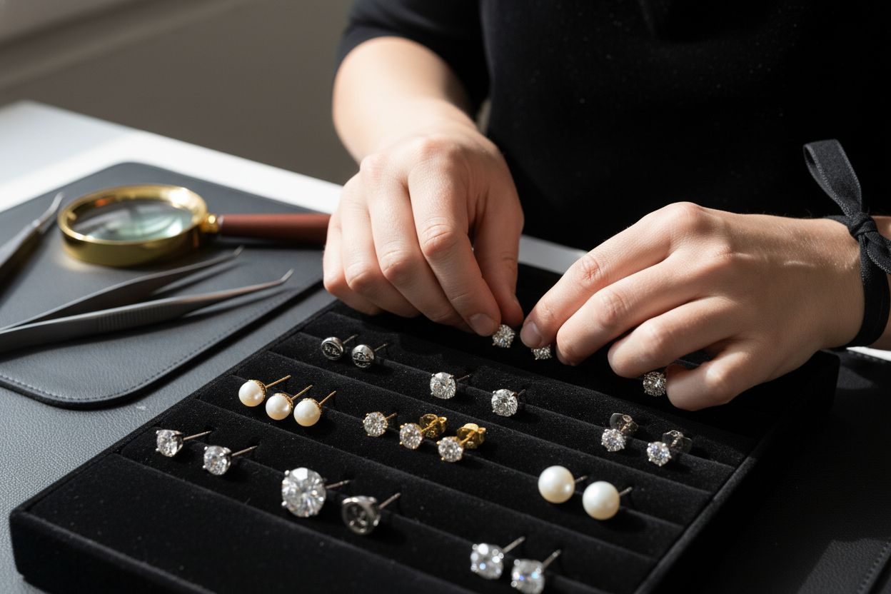 Juwelier Ohrstecker Material