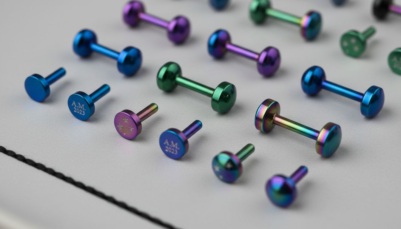 Titanpiercing Vielfalt Farben