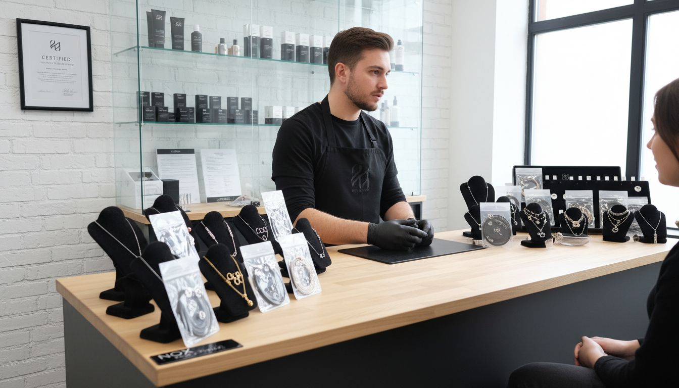 Piercing Materialien Beratung