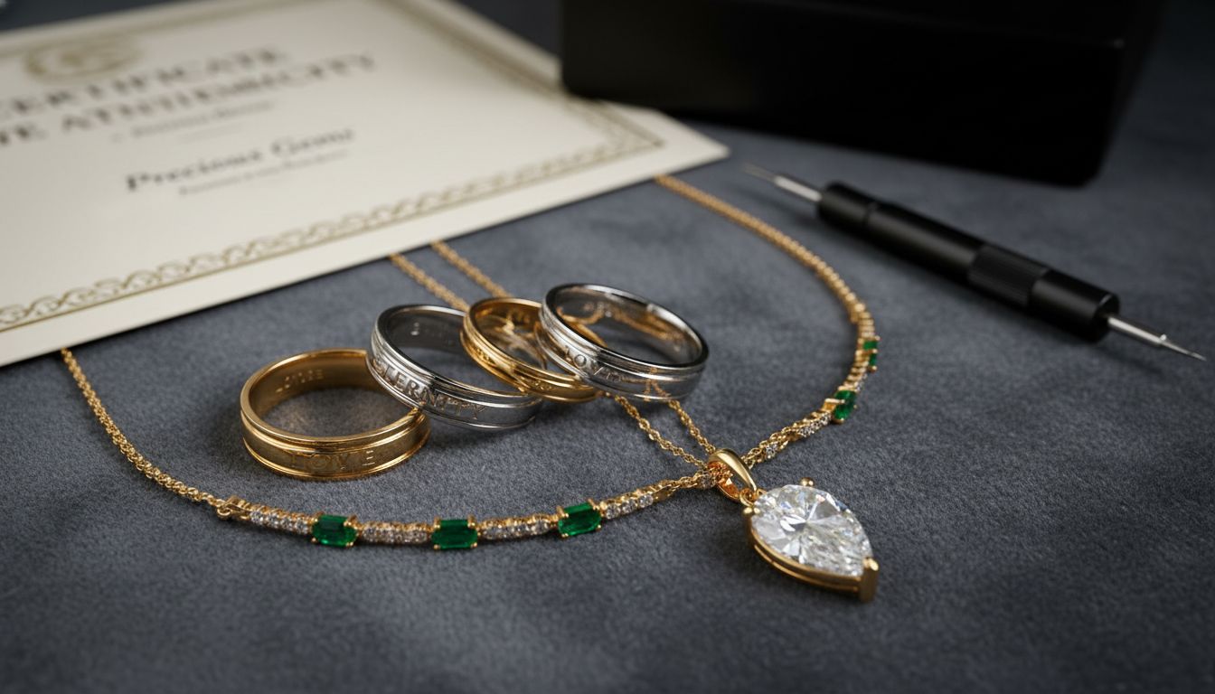 hochwertiger Schmuck Nahaufnahme