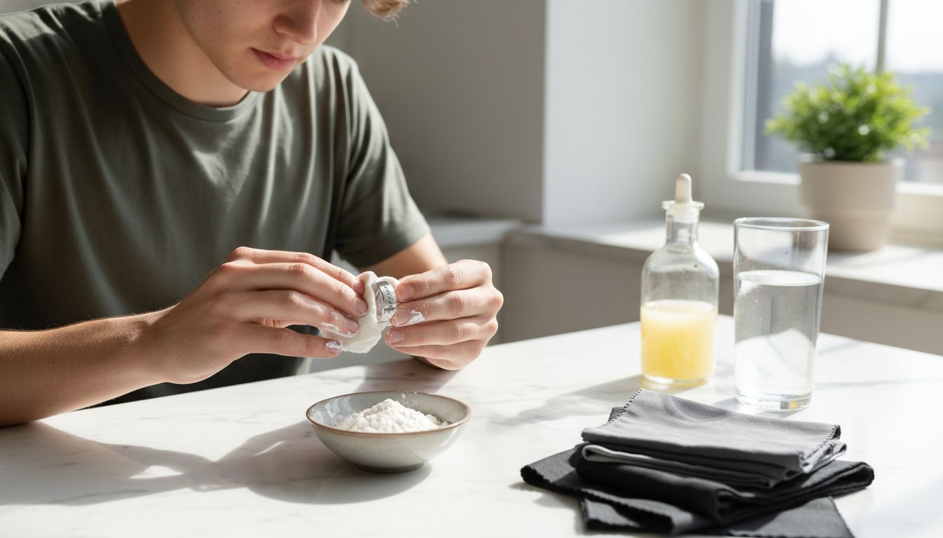 edelstahlschmuck hausmittel reinigen