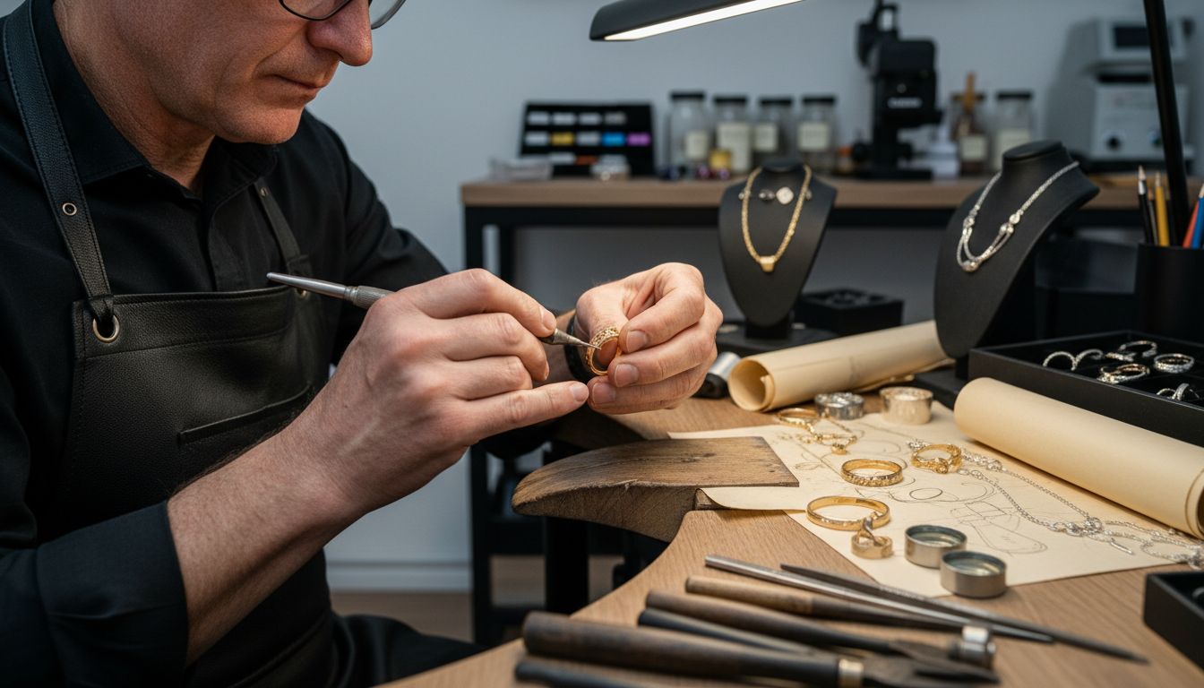 Goldschmied Gravur Werkstatt