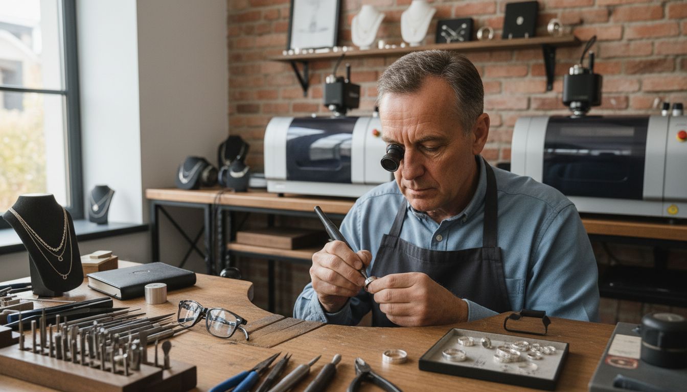 Silberschmuck Gravur Werkstatt