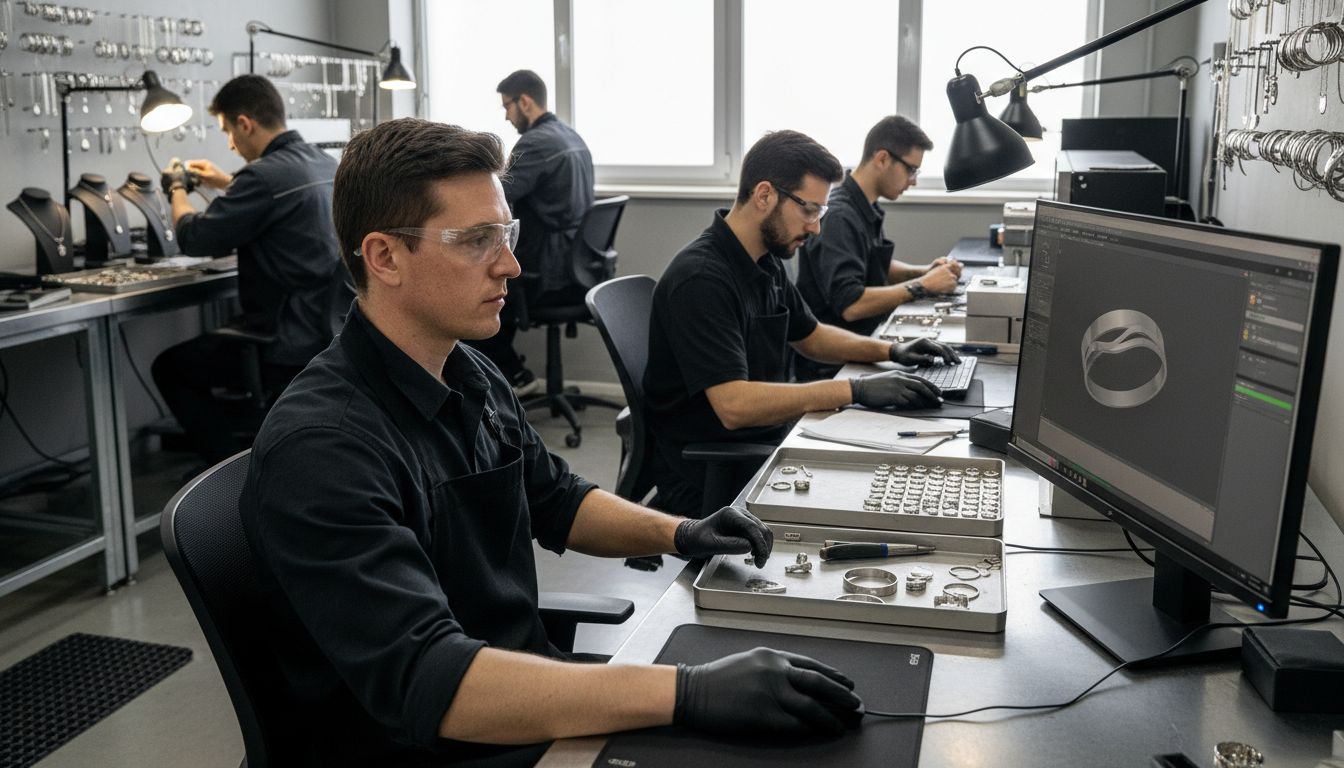 Edelstahlschmuck Herstellung Werkstatt