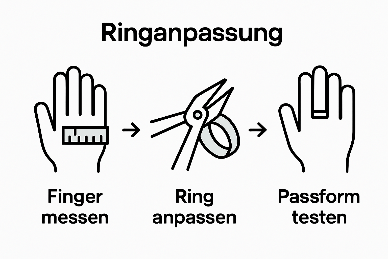 Infografik: So individualisierst du deinen Silberschmuck – Schritt für Schritt