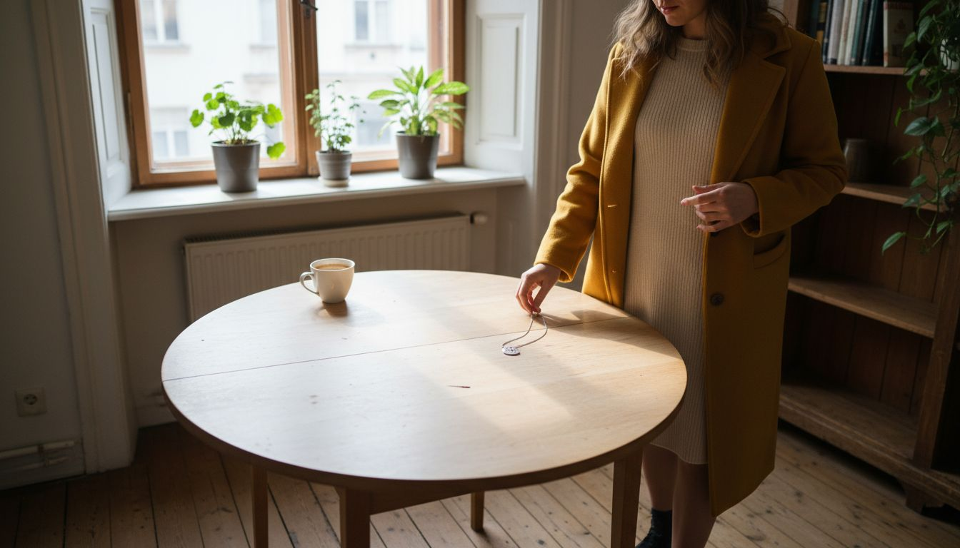 Im Alltag verzichtet die Frau auf ihren Schmuck aus Edelstahl.