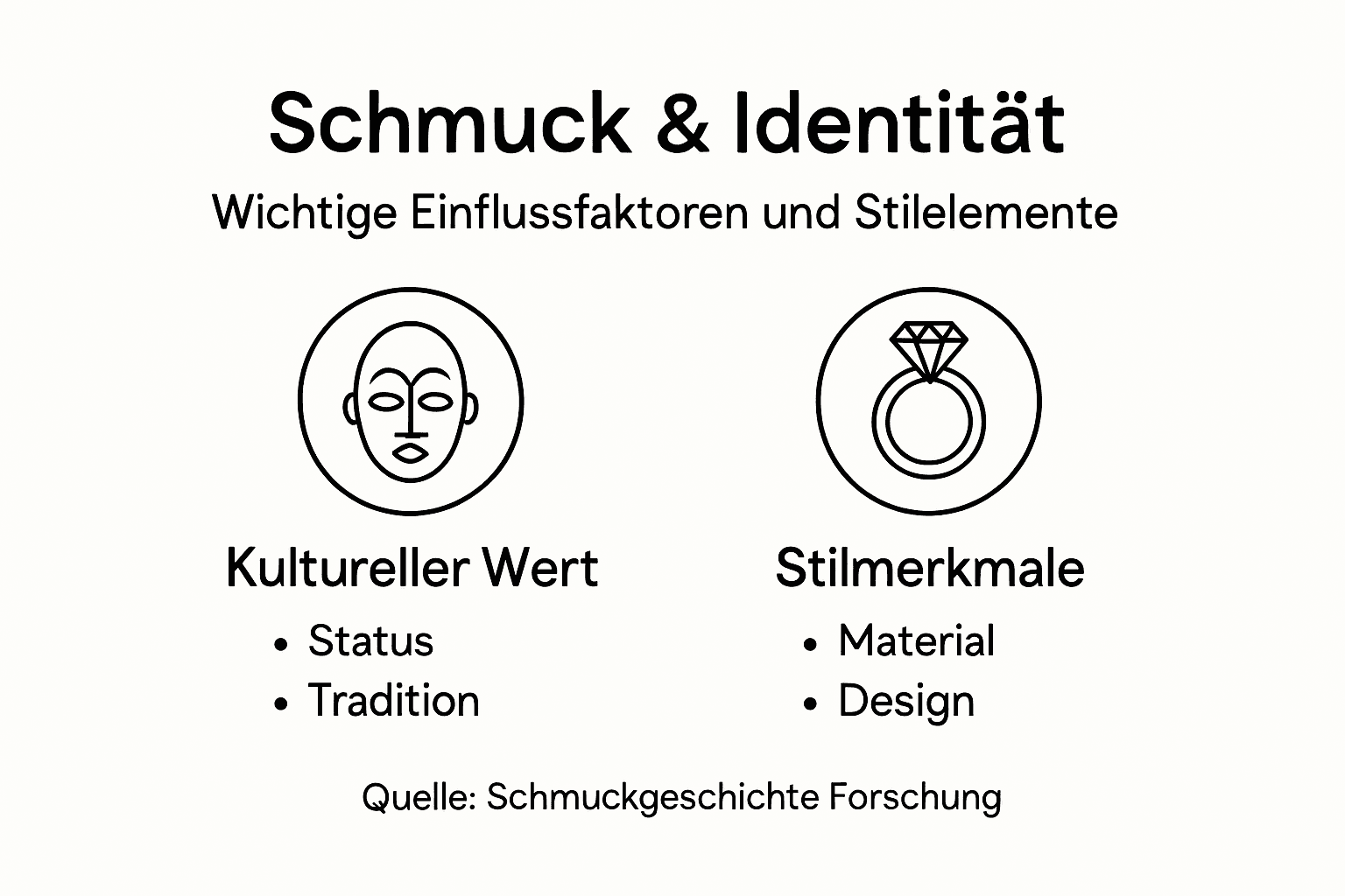 Schmuck und Identität – eine Infografik über die Bedeutung von Schmuck für unser Selbstbild