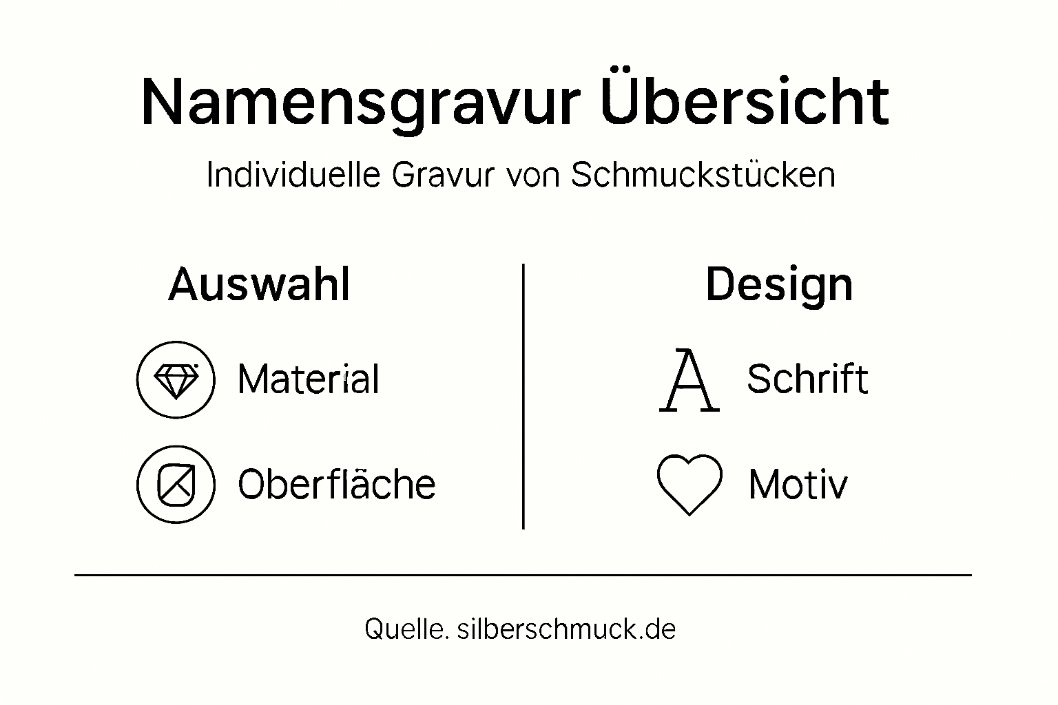 So funktioniert die individuelle Namensgravur – Schritt für Schritt erklärt (Infografik)