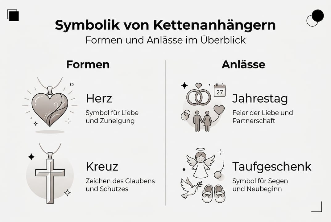Übersicht: Beliebte Designs und Anlässe für Kettenanhänger