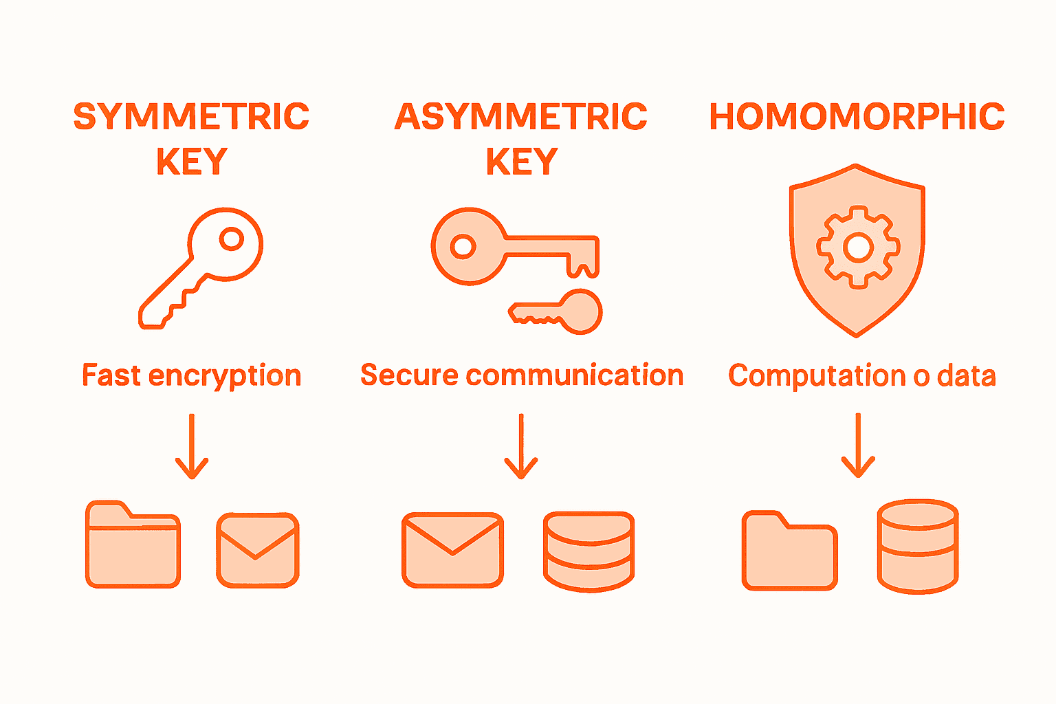 Cloud Encryption Explained: Securing Data in the Cloud 1 Infographic comparing cloud encryption types