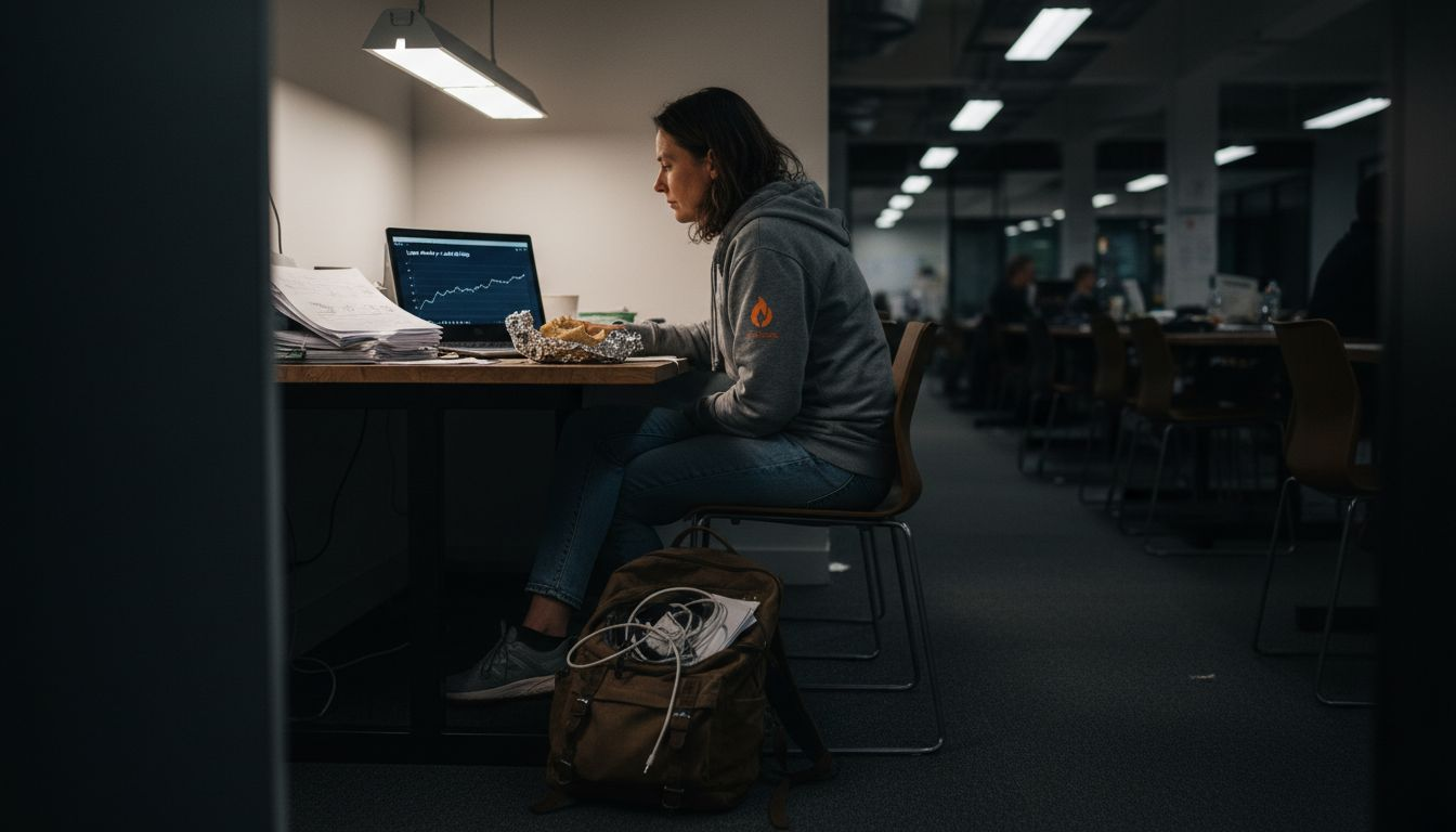 What Is Account Takeover and Why It Matters Now 2 Attacker uses laptop in coworking space