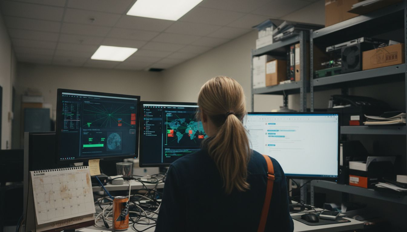 What Is Endpoint Security and Why It Matters 1 IT specialist monitoring devices for threats