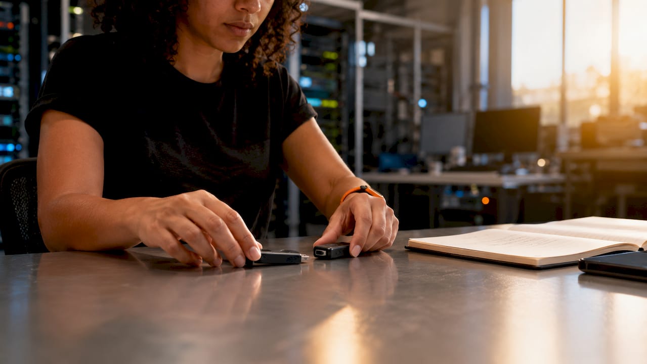 SSO Security Best Practices for IT Teams in 2026 1 Hands handling hardware security tokens