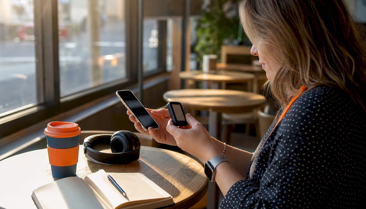 Understanding Authentication Fatigue: A Guide for IT Pros 1 Hands handling MFA devices and smartphone